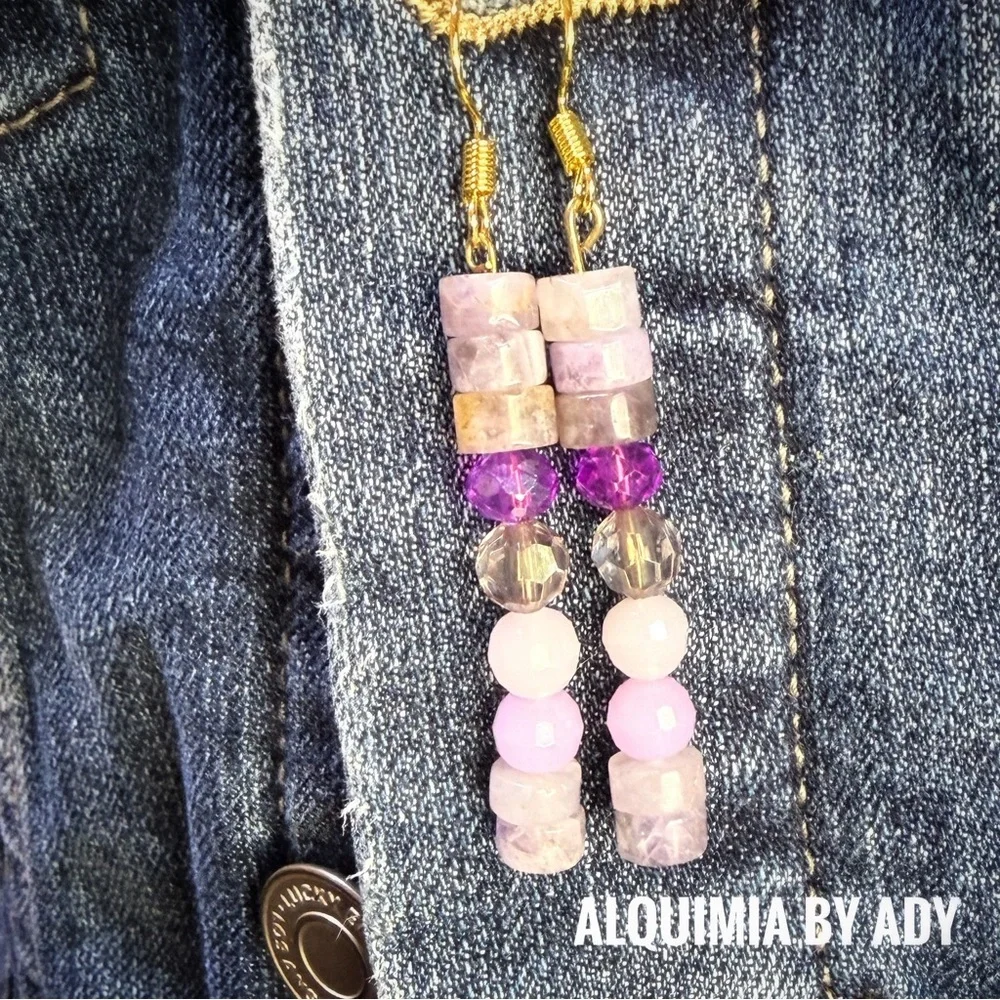 Handmade Spiritual Earrings • Artisan Coil + Third Eye Clarity